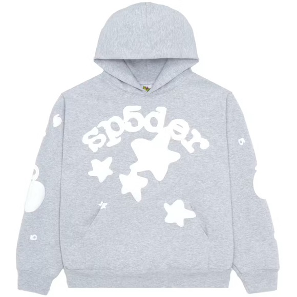 Sp5der Tops - Sp5der Beluga Hoodie Grey NEW
